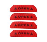 Partuto Reflective Bumper Decal Diamond Red Rectangle Trapezoid Reflective Car Sticker Personalized Decoration Vehicle Body or Door or Window/Dashboard