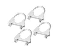 Partuto Round U Bolt Muffler Exhaust Clamps for Car / 1.75" ID 45mm / 4 Pcs Replacement