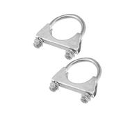 Partuto Round U Bolt Muffler Exhaust Clamps for Car / 1.85" ID 48mm / 2 Pcs Replacement