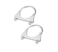 Partuto Round U Bolt Muffler Exhaust Clamps for Car / 2.75" ID 70mm / 2 Pcs Replacement