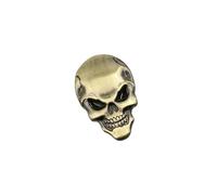 Partuto Skeleton Skull Bone Style Car Emblem Badge 3D Sticker Gold Tone Replacement