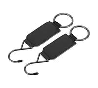 Partuto Universal Car Seat Headrest Hook Car Seat Back Organizer Hooks for Most Car, SUV, Truck Sturdy Faux Leather Black 2 Pcs
