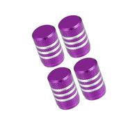 Partuto Universal Tire Valve Stem Caps, 17mm, Aluminum Alloy, Purple, 4pcs Replacement