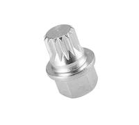 Partuto Wheel Lock Lug Nut ABC2/13PT - for VW Steel Silver Tone - 1 Pc