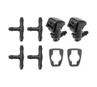 Partuto Windshield Washer Nozzle Kit for Dodge Nitro Windshield Spray Nozzles Wiper Spray Washer Jet No.55157319AA 2 Pcs Gaskets 4 Pcs t Hose Connector