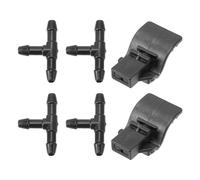 Partuto Windshield Washer Nozzle Kit for Ford for Mustang 2017 Windshield Spray Nozzles Wiper Spray Washer Jet No.FR3Z17603AA 4 Pcs t Hose Connector