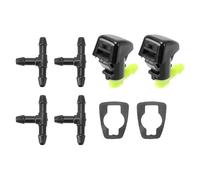 Partuto Windshield Washer Nozzle Kit for Jeep Liberty Windshield Spray Nozzles Wiper Spray Washer Jet No.55157319AA 2 Pcs Gaskets 4 Pcs t Hose Connector
