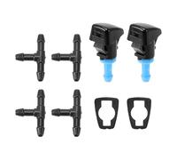 Partuto Windshield Washer Nozzle Kit for Kia Rio 2016-2024 Windshield Spray Nozzles Wiper Spray Washer Jet No.98630G3000 2 Pcs Gaskets 4 Pcs t Hose Connector