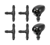 Partuto Windshield Washer Nozzle Kit for Nissan Frontier 1998-2004 Windshield Spray Nozzles Wiper Spray Washer Jet No.289313S500 4 Pcs t Hose Connector