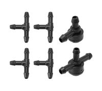 Partuto Windshield Washer Nozzle Kit for Volvo C30 2.4l 5 Cylinder Windshield Spray Nozzles Wiper Spray Washer Jet No.31391513/9178897 4 Pcs t Hose Connector