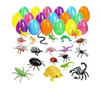 Party 270 Easter Children Eggs For Decorative 24pc Random For Easter And Surprises. (White, 19x14x8cm)