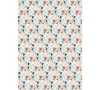 Party Angels 2 Sheets 2 Tags Happy Retirement Champagne Bottle Design Wrapping Paper Leaving Party Gift Wrap Paper Male/Female/Unisex Multi Colour (PA)