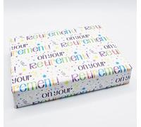 Party Angels 4 Sheets 4 Tags On Your Retirement White Multi Colour Wrapping Paper Leaving Party Gift Wrap Paper Male/Female/Unisex White & Multi Colour (PA)