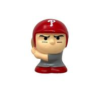 Party Animal MLB Jumbo Squeezymates Squeezy Figurine, Team Colors, 4" Tall (Phillies- Realmuto Grey Uniform)