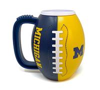 Party Animal NCAA Michigan Wolverines 3D Football Plastic Mug, Team Color