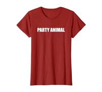 Party Animal T-Shirt, Women, Cranberry Red, XX-Large