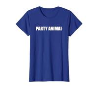 Party Animal T-Shirt, Women, Royal Blue, Small