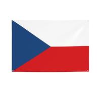 Party Backdrop Banner, Flag of The Czech Republic Themed Party Wall Background, Reusable Photography Birthday Party Banner Decorations