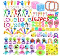 Party Bag Fillers 152 Pack - Unisex Kids Prize Box Toys, Classroom Rewards, Loot Bag Fillers for Boys Girls Birthday