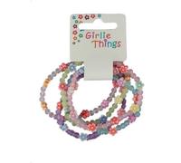 Party Bag Fillers Bracelets fleurs givres pour filles - Lot de 5
