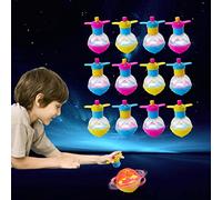 Party Bag Fillers for Kids - 12 Pack Light Up Spinning Tops Gyroscope Toy- Glow in The Dark Party Supplies Kids Goodie Loot Bag Xmas Birthday Favours Prizes-Pinata Stocking Fillers (Color Random)
