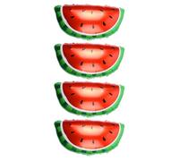 Party Balloons - 4 Piece Tropical Strawberry Watermelon Set, Inflatable Jumbo Props, Vivid Summer Theme Design, Durable Latex Material, Funny Party Decorations for
