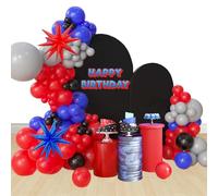 Party Balloons Arch Spider Birthday Balloons Decorations Explosion Star Foil Balloon for Birthdays Weddings Graduation Decorations