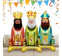 Party Balloons For Adults - King Shaped Standing Decoration Set, Festive Holiday Display Supplies, Inflatable Accent | Home Boutique Corporate Events Gathers