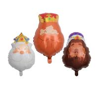Party Balloons King, Themed Decorations Set, Thickened Inflatable Balloon, for Latex Material, 3 Pieces Party Balloons, Family Outdoor Festival, for Holiday Park Carnival Celebration Use
