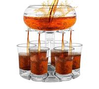 Party Bartender Set, Acrylic Shot Glass Dispenser, Party Acrylic Dispenser, Liquid Separator Holder with Stopper Cocktail for Wine, Juice, Beer