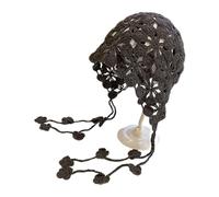 Party Beanies Hat Crocheted Head Cover Handmade Beanies Forehead Hair Jewelry Hairwear For Music Festival Crocheted For Women