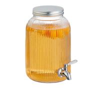 Party Beverage Dispenser Juice Container Water Juice 4L Transparent Plastic