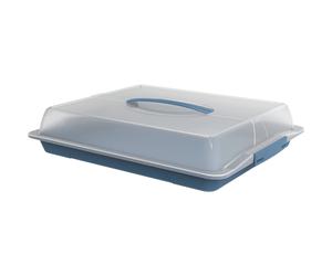 Party Butler Cake Box Transport Box Container "John XL" Blue 47.5 X 39 X 9.8 Cm