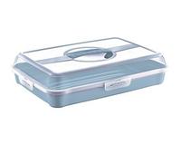 keeeper sandwich, Cake and muffin butler, Polypropylene, rectangular, Enrico, Nordic Blue (blue)