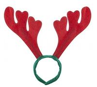 Party Buz WE VALUE YOUR TRUST Christmas Novelty Head Bopper Headbands Headware and Glasses for Fancy Dress Christmas New Year (Red Reindeer Headband)