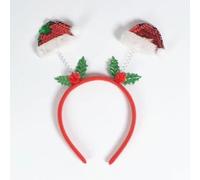Party Buz WE VALUE YOUR TRUST Christmas Novelty Head Bopper Headbands Headware and Glasses for Fancy Dress Christmas New Year (Santa Hat Headband)