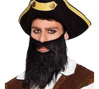 Party Buz WE VALUE YOUR TRUST Fake Moustache Stick On False Moustache Funny Novelty Joke Halloween Fancy Dress Costume Accessory for Men and Women (Pirate Beard)