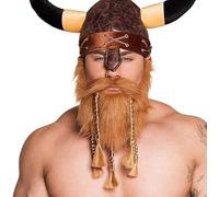 Party Buz WE VALUE YOUR TRUST Fake Moustache Stick On False Moustache Funny Novelty Joke Halloween Fancy Dress Costume Accessory for Men and Women (Viking Beard)