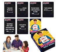 Party Card Games - Lie Guessing Deck, Fun Challenge Card Set, Team Building Group Cards, Social Interaction Party Pack, Family Festival Birthday Celebration Activity Toolset, Indoor Out