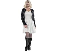 Party City Bride of Chucky Costume for Women - Costume Includes Biker Jacket, Dress, & Necklace - Costumes for Halloween, Birthday Parties & Themed Events
