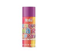 Party Colour Hair Sprays - 200ml - Temporary Vibrant Colours for Parties, Festivals & Events - Red, Blue, Silver, Green, Gold & Purple (PURPLE - 5941A-P)