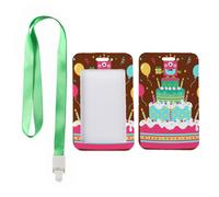 Party Confetti Card Holder with Green Lanyard, Keycard Holder, Vertical Name Badges Protector for Worker, Vertical Cards Protector for Staff, Nurse Accessories Work Teacher Stuff