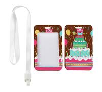 Party Confetti ID Card Holders with White Lanyard, Lanyard Card Holders, Vertical ID Cards Protector for Teacher, Vertical Name Badges Protector for Work, Bus Driver Accessories Paramedic Accessories