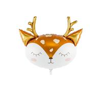 Party Deco Deer Head Mylar Balloon 78cm x 94cm