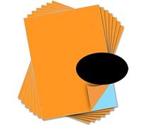 party_decor Orange Self Adhesive Gloss Vinyl Sheet - A4 - pack of 10 - perfect for hobby & craft