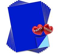 PARTY DECOR Royal Blue Self Adhesive Gloss Vinyl Sheet - A3 - pack of 5 - perfect for hobby & craft
