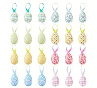 Party Decoration Easter Decorative Eggs - Foam Egg Wraps And Easter Egg Ornament (Camouflage, 3x5cm)