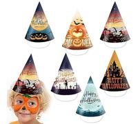 Party Decorations Set Hat Themed Party Children And Adults Paper Triangle Hat For Halloween Supplies Event Dress for Women (Orange, 23x20x0. 5)