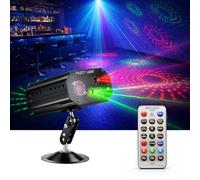 Party Disco Lights with Sound Activated DJ Stage Strobe Light Portable Disco Show Lights 5W RGB with Remote Control for Birthday/Family Gathering/Party/Home/Rave Club/Wedding/Bar Karaoke KTV