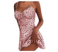 Party Dresses for Women UK Elegant Glitter Plus Size Elegant Ladies Spaghetti Strap A Line Dress Sexy Prom Dress Y2K Summer Tube Dress Streetwear Wrap Glitter Sequin Mini Dress Party Dress Pink